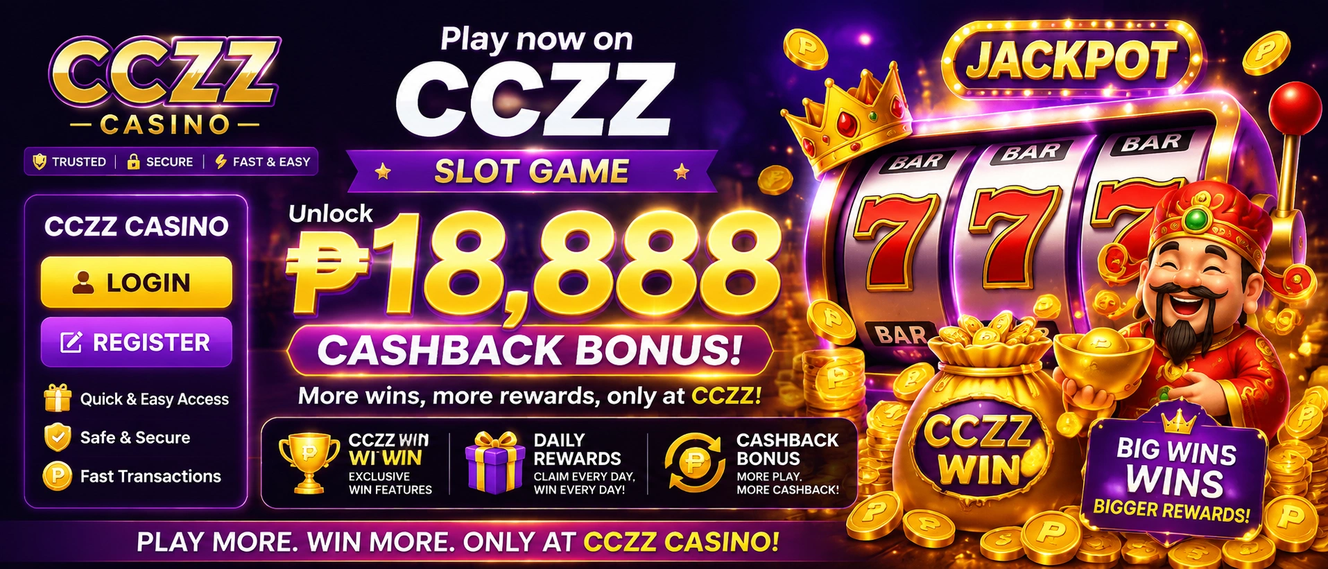 Casino reload bonus promotion banner