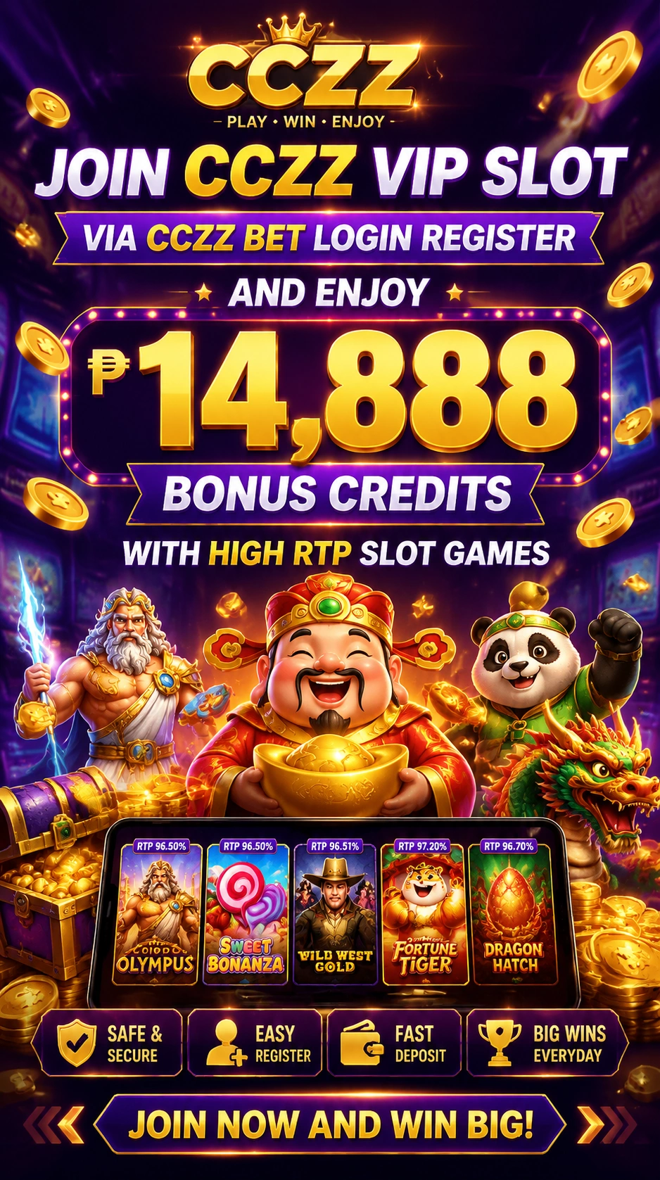Online slot game screen with bright reels and modern interface